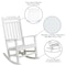 Flash Furniture Winston All-Weather Rocking Chair in White Faux Wood JJ-C14703-WH-GG - alternate 6